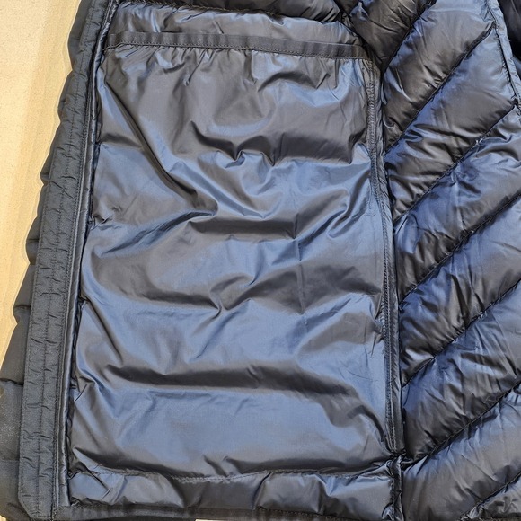 Mountain Hardwear Mens XL Deloro Down Jacket Black Full Zip 650 Fill Embroidered - Picture 2 of 15